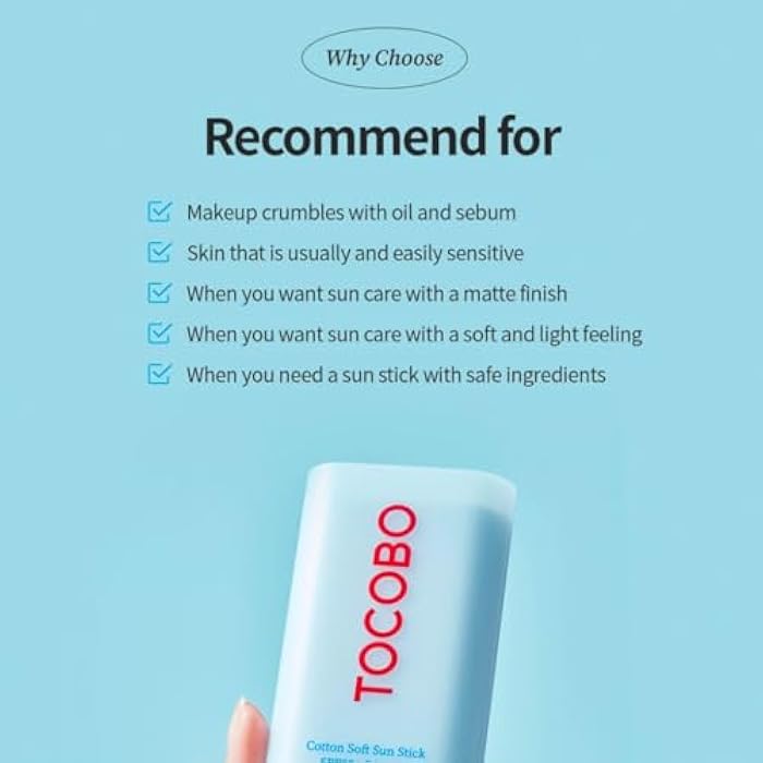 Tocobo Cotton Soft Sun Stick SPF50+ PA++++ - 19g / 0.37oz. - Image 2